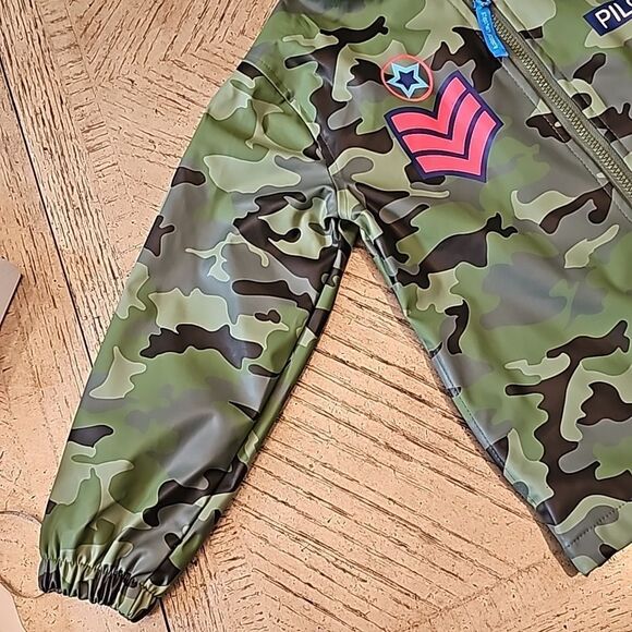 Rain jacket pilot camo size 4/5 Stephen Joseph - Picture 2 of 10
